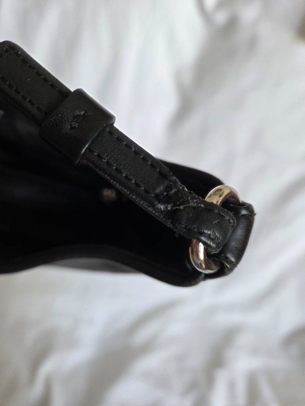 VINTAGE Authentic Coach Style 8134 Black Leather Hobo Shoulder Bag - Picture 10 of 14